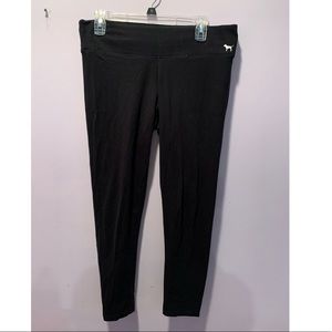 Pink Victoria’s Secret black leggings